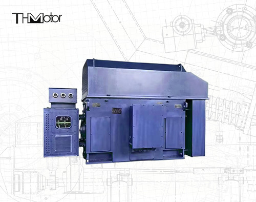 800KW 375rpm 3상 전동기 고전압은 회전자 모터 YRKK  900KW에게 상처를 입혔습니다